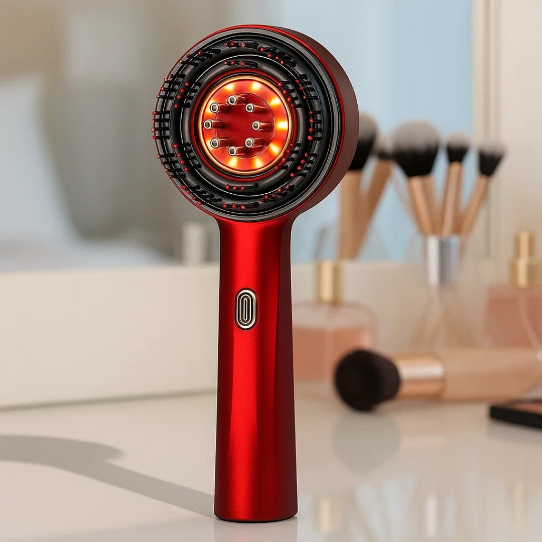 Red-Light Therapy – Rechargeable Hand-Held – Boosts Density for Thinning Hair – ThickerGrowth Bowlift