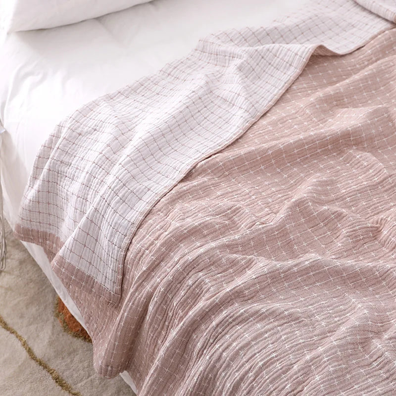 BowLift | Simple Casual Cotton Blanket in Checkered Design – Soft and Comfortable for Your Home
