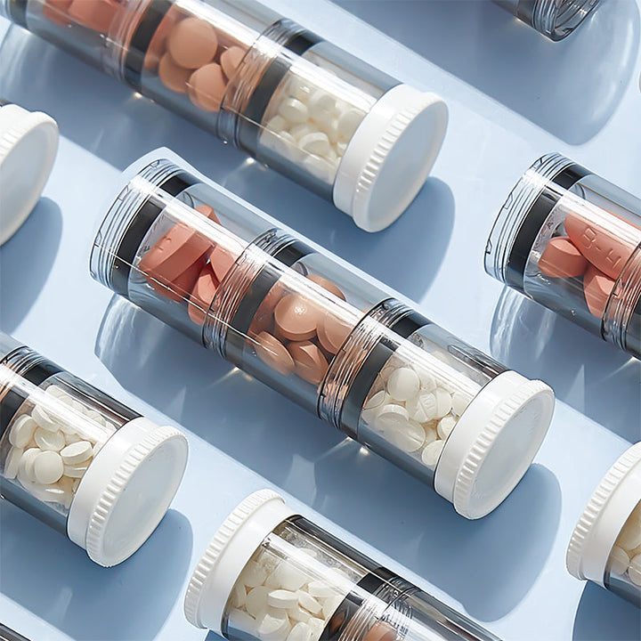 Portable high-capacity weekly pill organizer | Bowlift