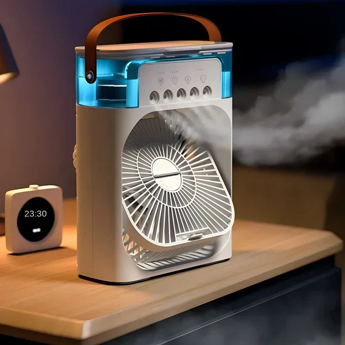 BowLift | 3-in-1 Fan with 7-Color LED Light - BreezeMaster Pro