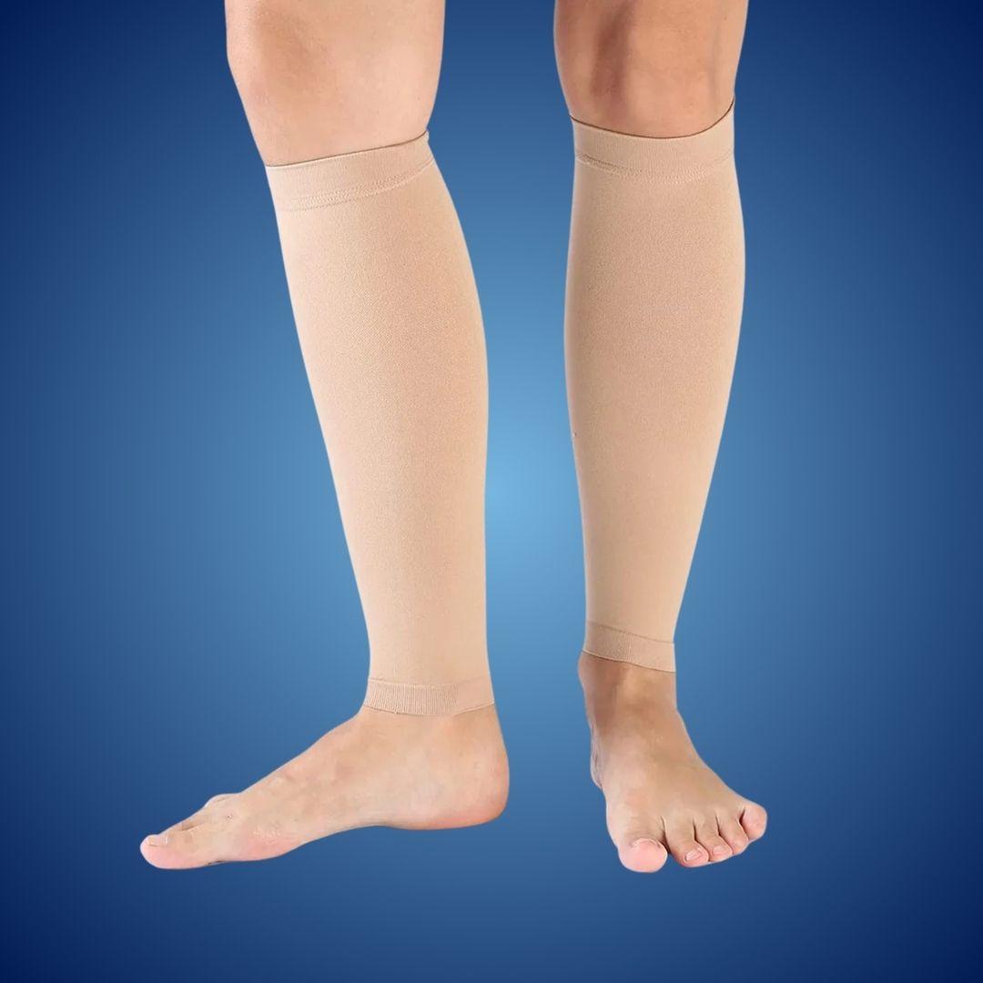 ComfortFlow Support Socks | Soft Highly Elastic Calf Compression - for Muscle Recovery and Circulation Enhancement Bowlift