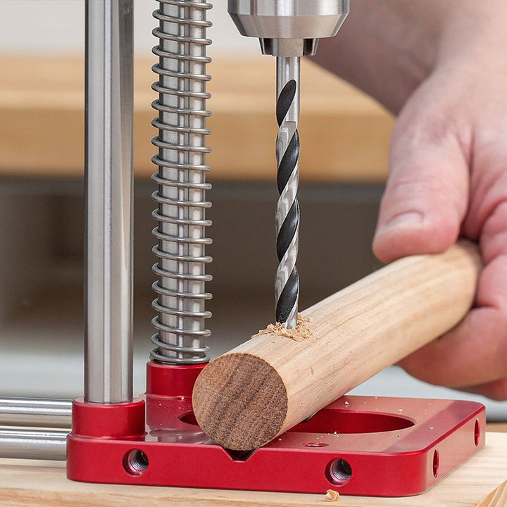 BowLift | WerklinQ Precision Drilling Guide for Wood | Exact Positioning & Marking | Sturdy Construction from Alloyed Steel