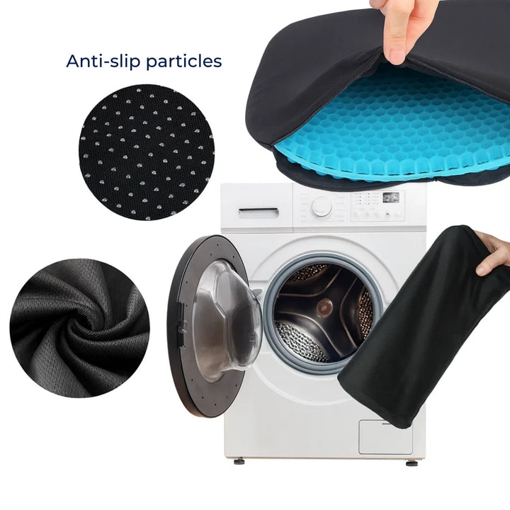 Pressure Relief & Cooling Honeycomb Gel – Posture Support – Office Car Chair Comfort for Long Sitting Bowlift