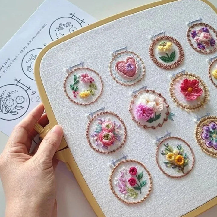 BowLift | Small Flower Frame Embroidery Set