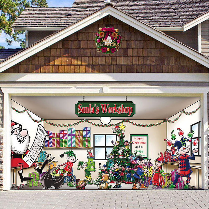 BowLift | Snow Garage Door Banner Ornament