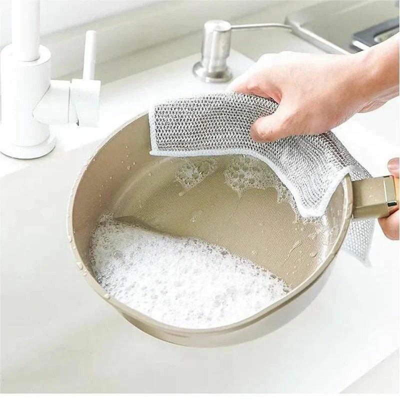 BowLift | WireClean Double Sided Metal Steel Wire Cleaning Cloth