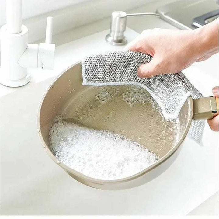 BowLift | WireClean Double Sided Metal Steel Wire Cleaning Cloth