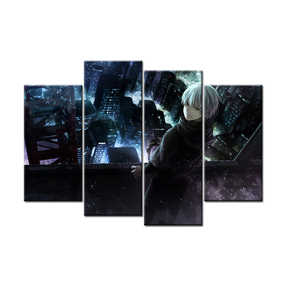 Anime Towers 4 Piece - Canvas Wall Art Painting | Bowlift