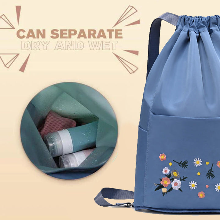 BowLift | Simple embroidered drawstring yoga bag