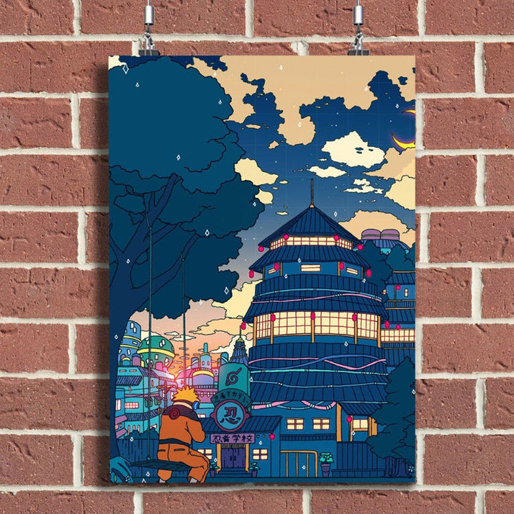 Anima Buildings - Canvas Wall Art Painting | Bowlift
