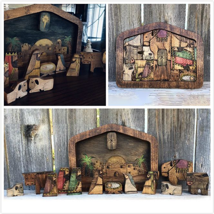 Wooden puzzle set by JéSus | Bowlift