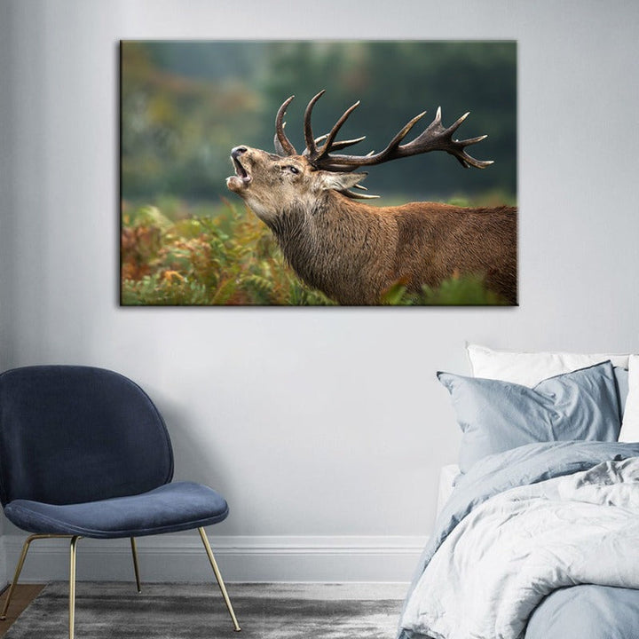 Bleating Elk - Canvas Wall Art Painting | Bowlift
