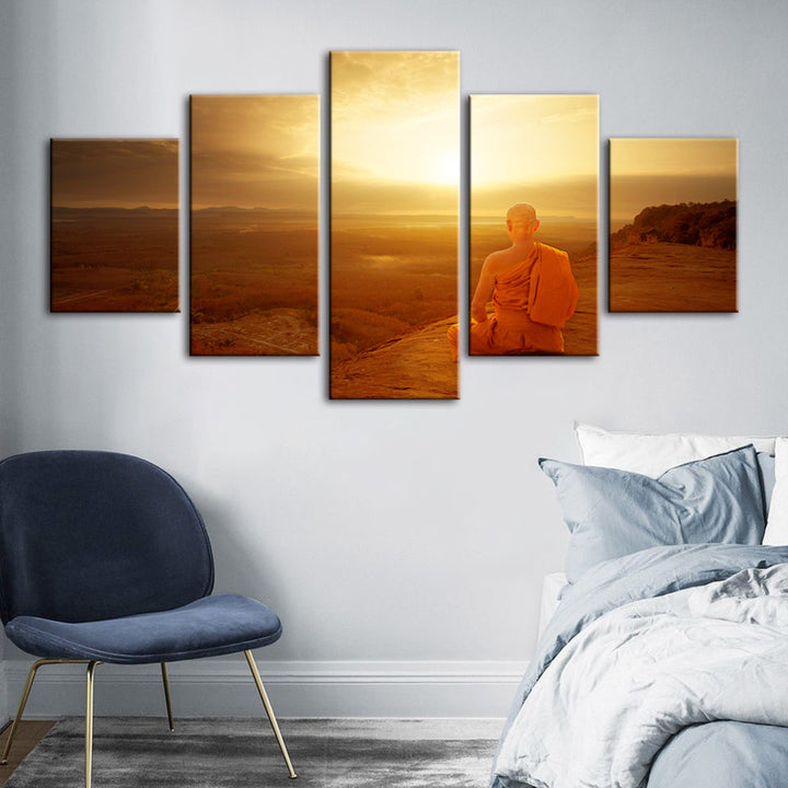 Warm Morning 5 Piece - Canvas Wall Art Painting | Bowlift