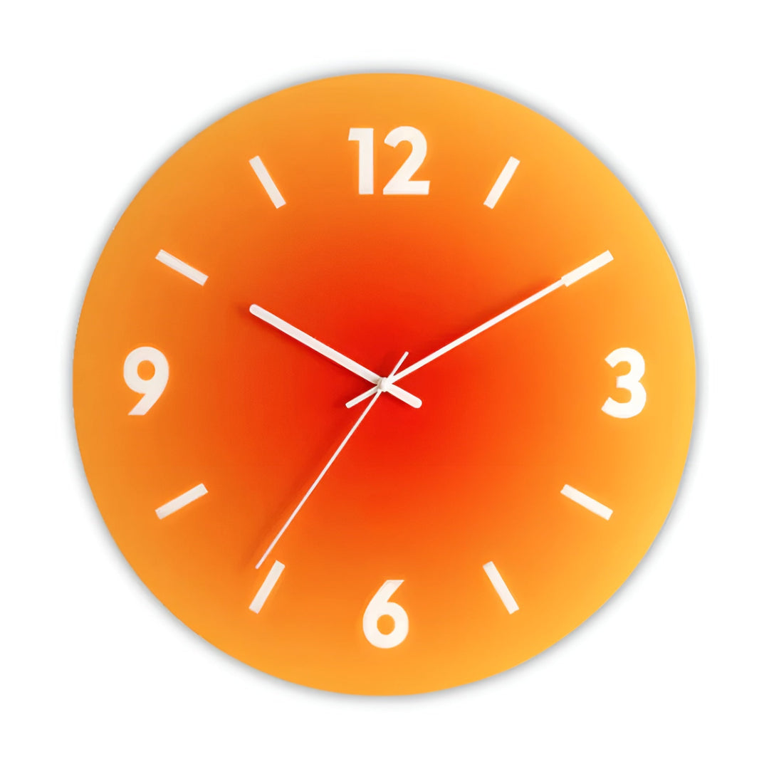 Glass Wall Clock – Modern Design with Sunset Motif | Bowlift