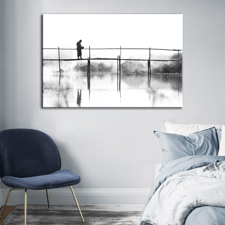Bridge Walking - Canvas Wall Art Painting | Bowlift