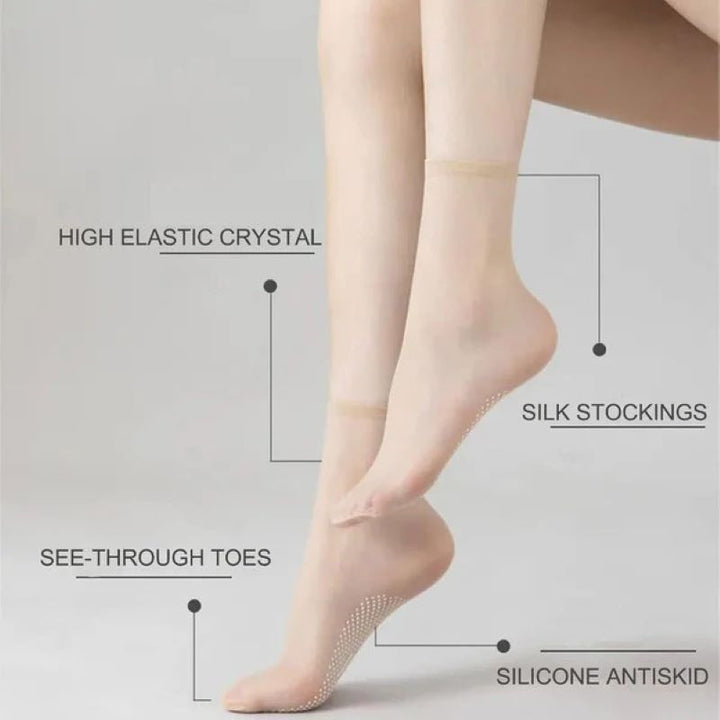 BowLift | Ultra-thin non-slip ankle socks – breathable and elegant for everyday wear