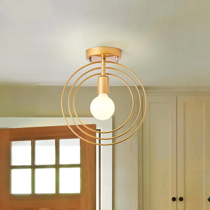 BowLift | Modern Ring-shaped Ceiling Lamp Gold