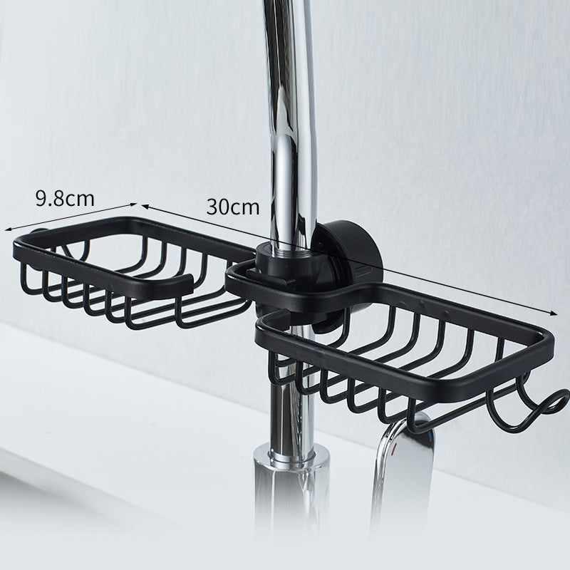 BowLift | Shower holder for Shampoo & Soap – Stainless Aluminium – Silver or Black – No Drilling