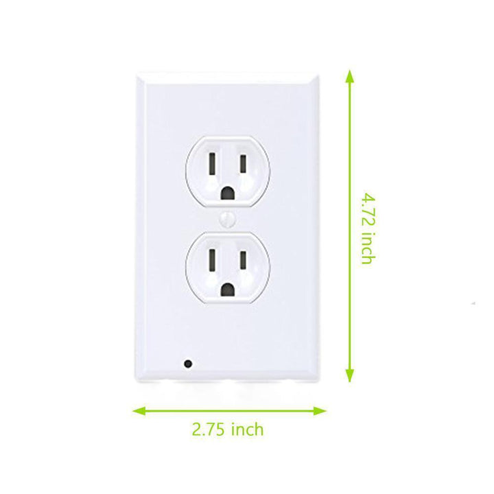 BowLift | Outlet wall plate with LED night lights