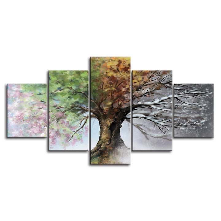 All Season Tree - Canvas Wall Art Painting | Bowlift