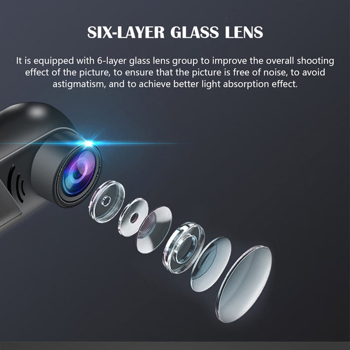BowLift | 1080P HD 360° Rotating Mini ADAS Dashcam