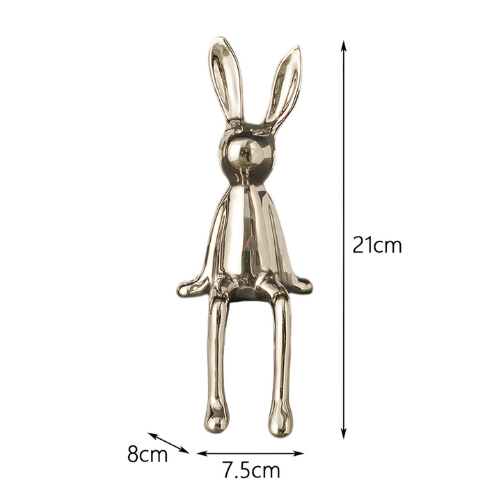 BowLift | Shiny Ceramic Rabbit Figurine