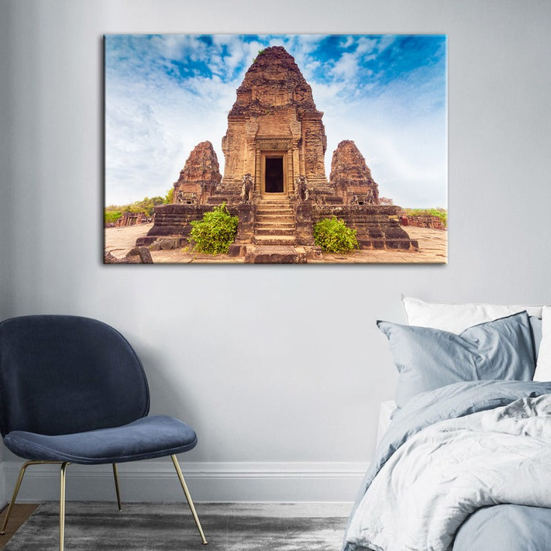 Ancient Temple - Canvas Wall Art Painting | Bowlift