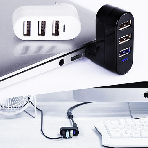 BowLift | Mini rotatable 3-Port USB Hub
