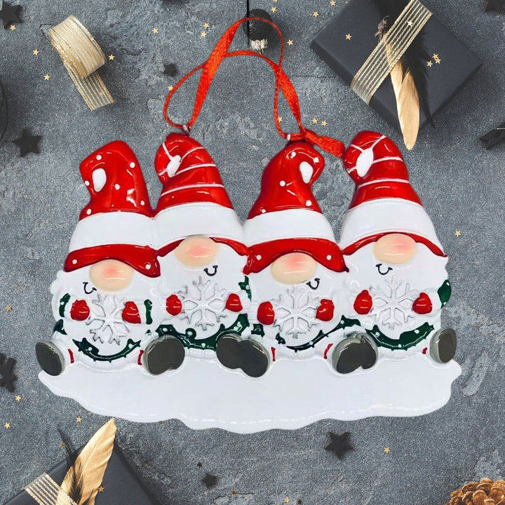 BowLift | 4 Names-Custom Family Christmas Xmas Tree Decoration Ornament with Name-Dwarfs Family