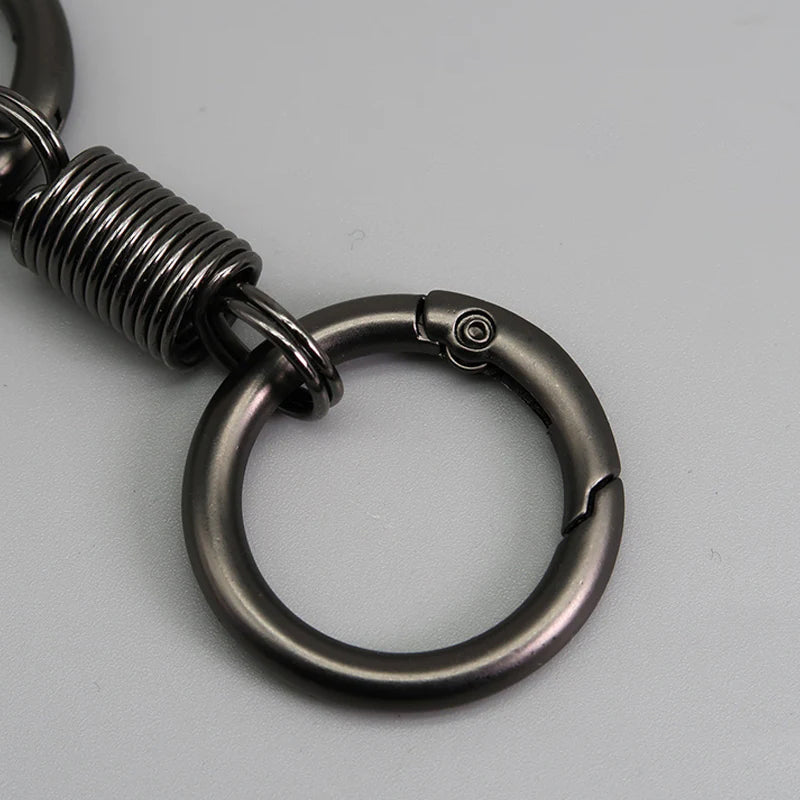BowLift | Nordic Retro Spring Double Ring Keychain