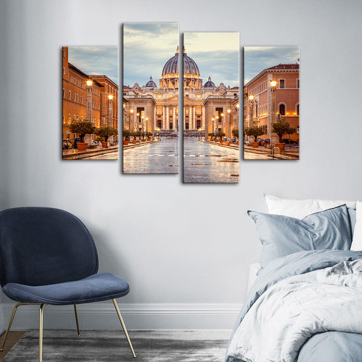 Fresh Palace 4 Piece - Canvas Wall Art Painting | Bowlift