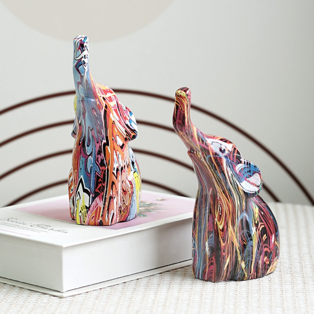 BowLift | Graffiti Elephant Resin Figurine