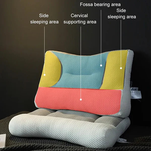 BowLift | Ergonomic Orthopedic Neck Supporting Pillow – For Side and Back Sleepers
