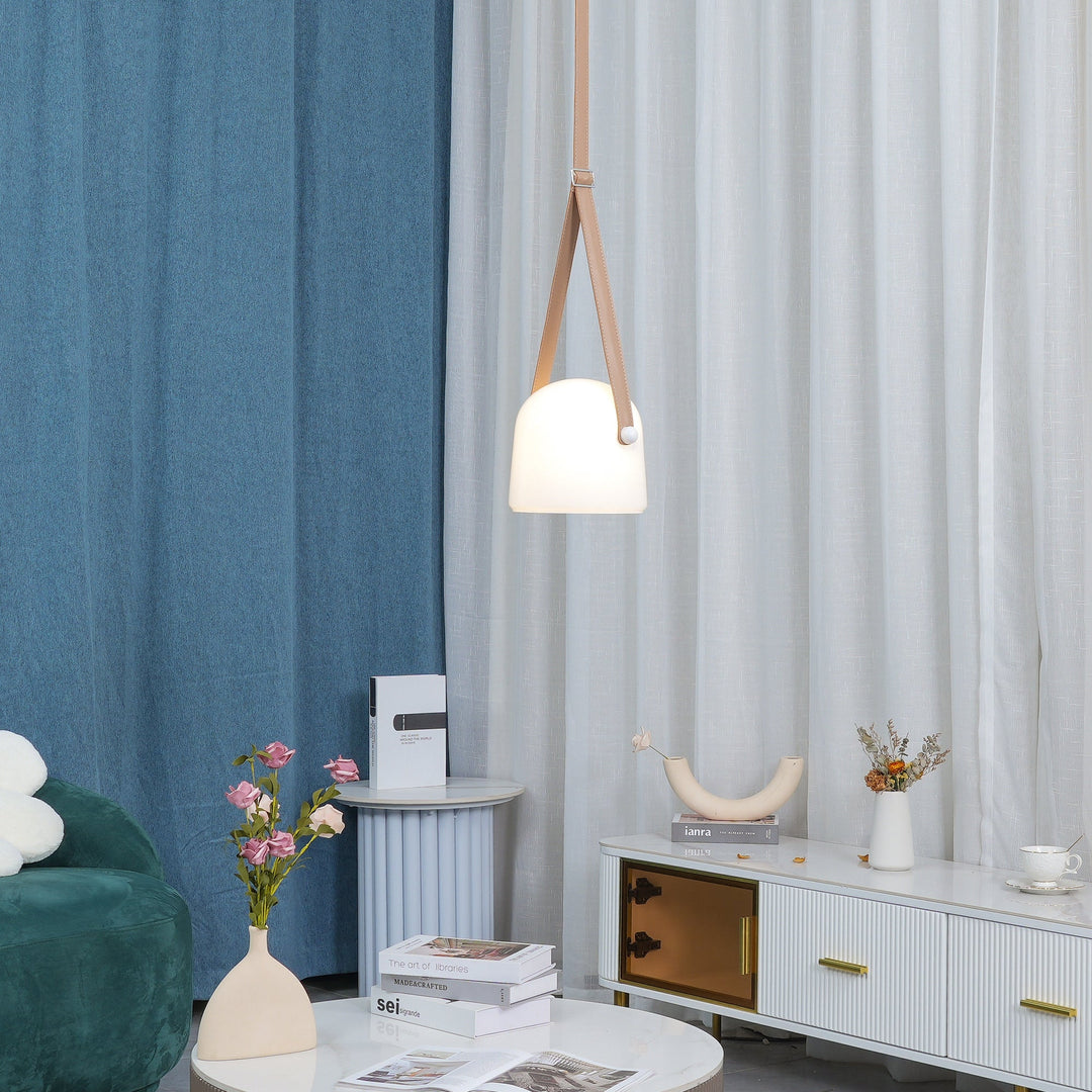 BowLift | LunaMona Ceiling Lamp - Modern Pendant Light made of Metal and Glass