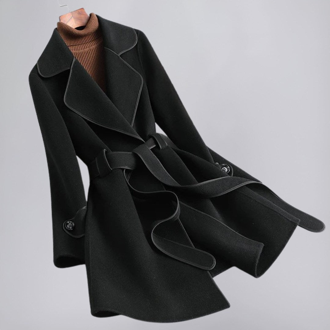 Lightweight Trench Coat with Tailored Fit and Soft-Touch Finish