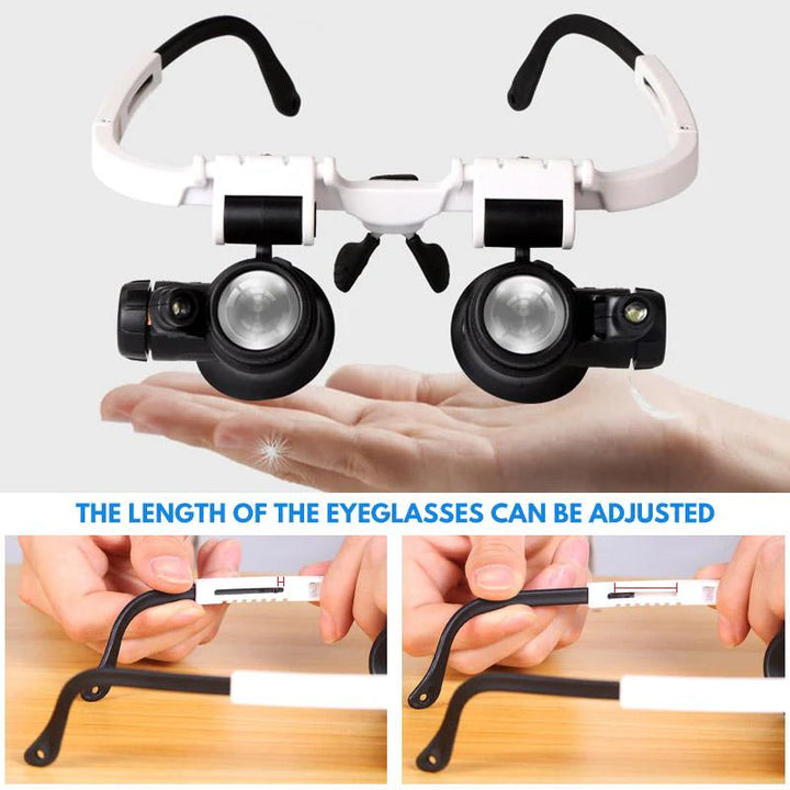 BowLift | Magnifying glass with 8x, 15x, and 23x magnification.