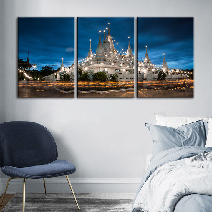 Shining Palace 3 Piece - Canvas Wall Art Painting | Bowlift