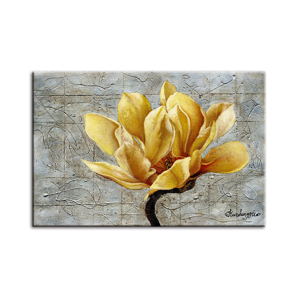 Yellow Lily - Canvas Wall Art Painting | Bowlift