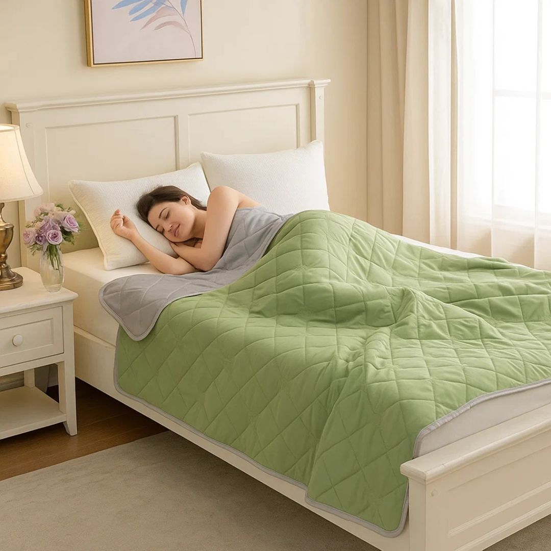 SilkCool | Cooling Blanket – Instant Cooling Comfort – Silky Hypoallergenic Fibre – Prevents Overheating – Relief for Night Sweats Sensitive Skin Bowlift