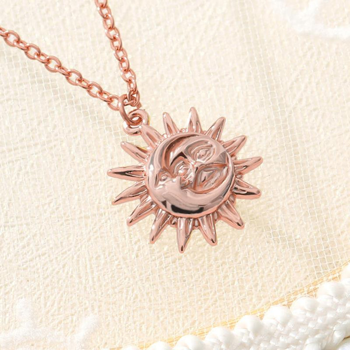 BowLift | Vintage Sun and Moon Stainless Steel Necklace