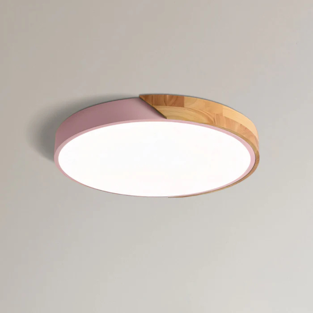 BowLift | Scandinavian Wooden LED Ceiling Lamp
