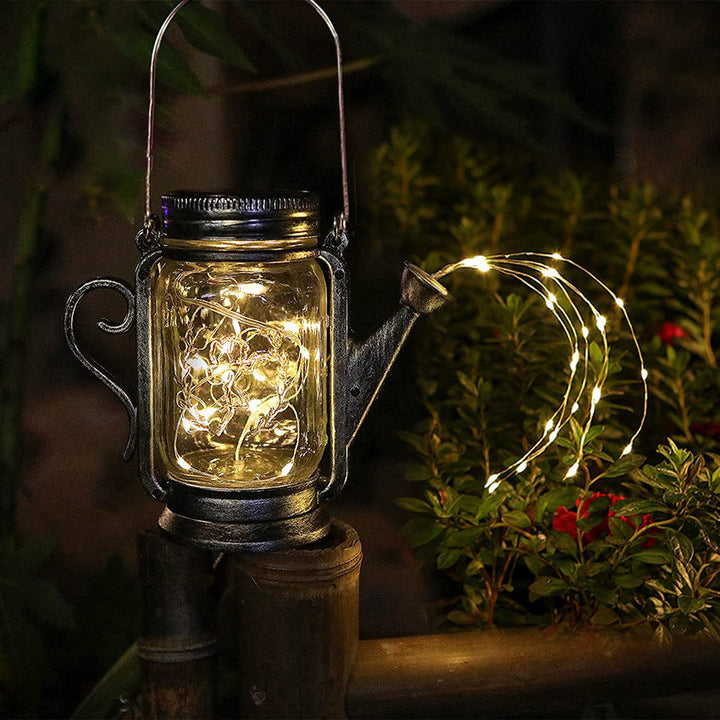 Solar Creative Fairy Frosted Glass Jar LED Outdoor Light | Bowlift