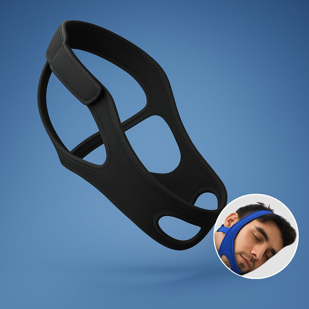 QuietNight | Anti Snoring Chin Strap – Sleep Apnoea Relief – Breathable & Adjustable – For Adults Seeking Better Sleep Bowlift