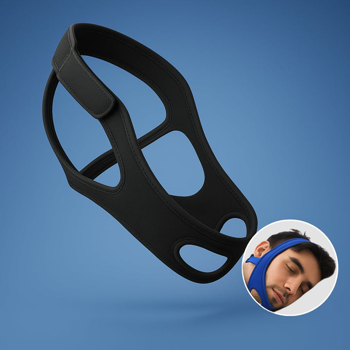 QuietNight | Anti Snoring Chin Strap – Sleep Apnoea Relief – Breathable & Adjustable – For Adults Seeking Better Sleep Bowlift