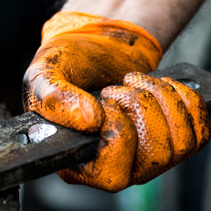 BowLift | Orange Nitrile Gloves