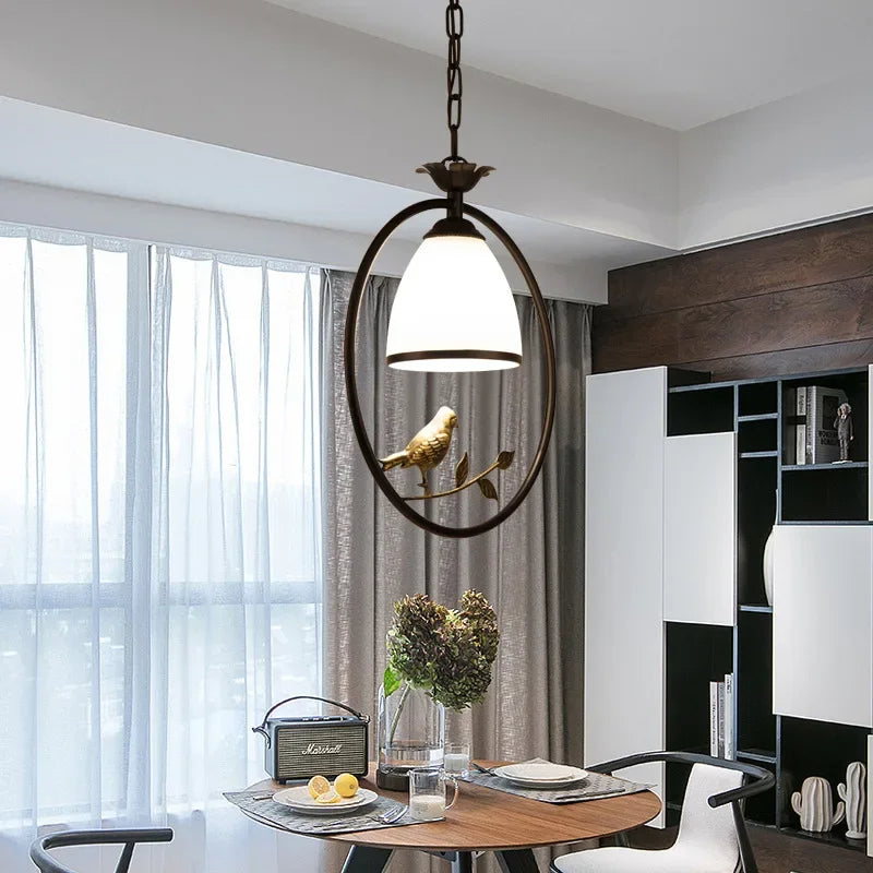 BowLift | GlassAura | Modern chandelier made of glass & iron