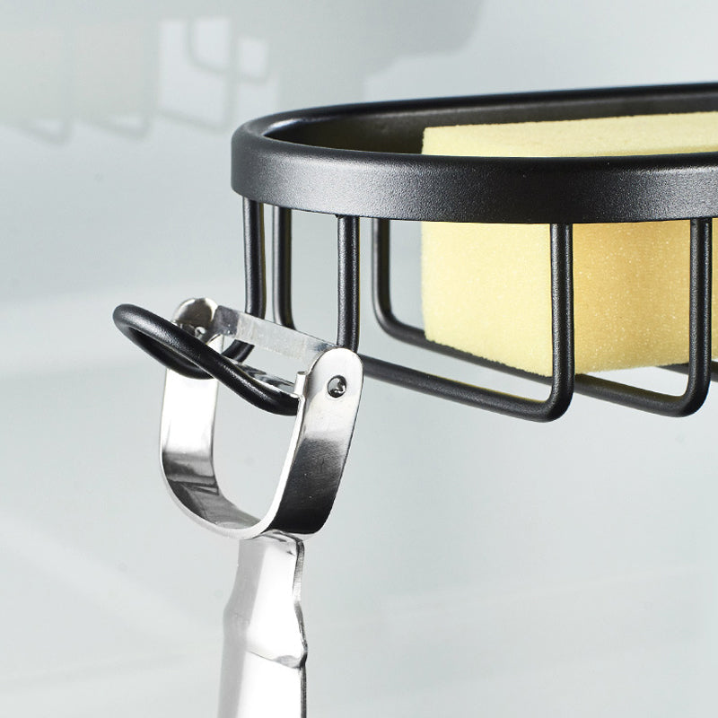 BowLift | Shower holder for Shampoo & Soap – Stainless Aluminium – Silver or Black – No Drilling