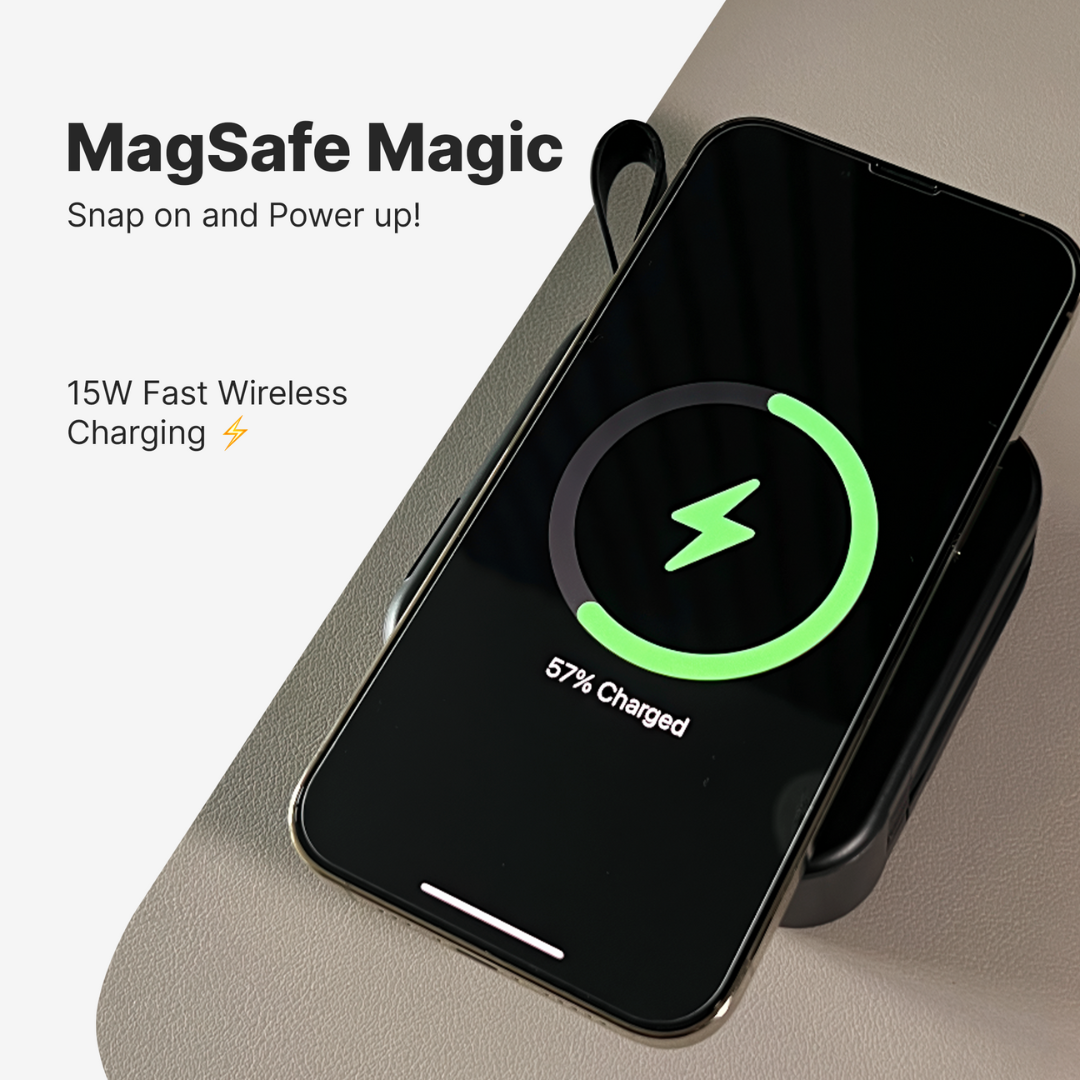 BowLift | 5-in-1 Wall Charger with Wireless Charging Pad and Power Bank - All-in-One Charging Solution