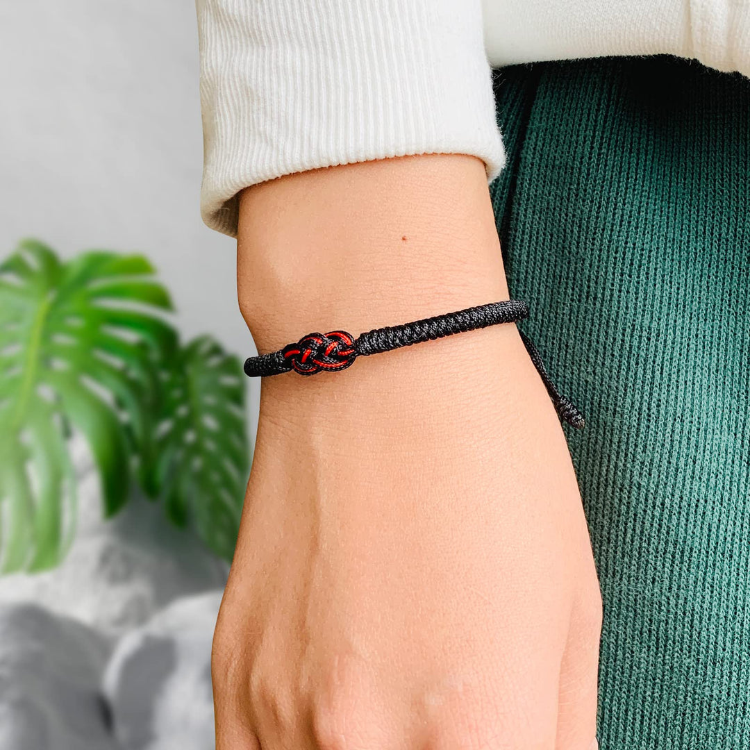 BowLift | Minimal Red Thread Of Fate Couples Bracelet