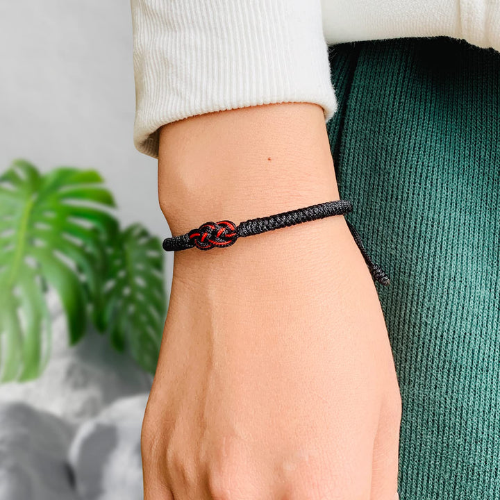 BowLift | Minimal Red Thread Of Fate Couples Bracelet